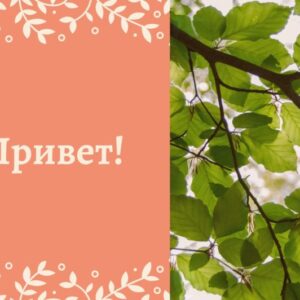 Красивая открытка «Привет» для мужчины